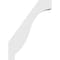 Ekena Millwork 3-in. W x 16-in. D x 22-in. H Baker Architectural Grade PVC Knee Brace BRCP03X16X22BKR - alternate 3